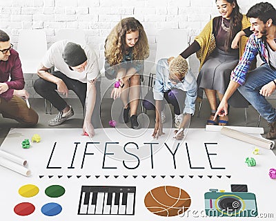 Lifestyle Culture Habits Hobbies Interests Life Concept Stock Photo