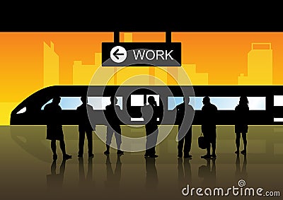 Lifestyle people in the city Vector Illustration