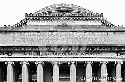 The Lifrary of Columbia University in NYC Stock Photo