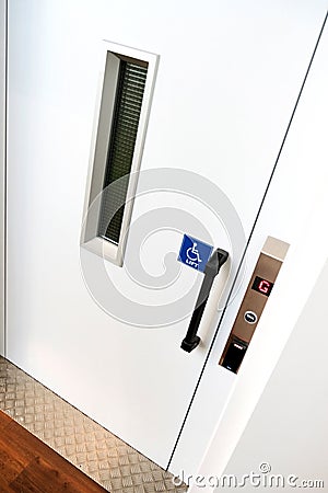 Lift door Stock Photo