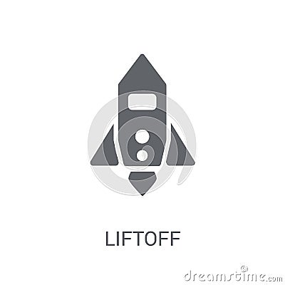 Liftoff icon. Trendy Liftoff logo concept on white background fr Vector Illustration