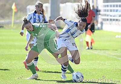 Liga F Real Sociedad femenina Real Betis Feminas San Sebastian 01102023 Editorial Stock Photo