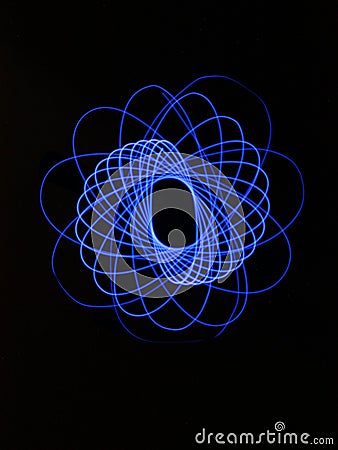 Light abstract forms symmetrical round different colors Stock Photo