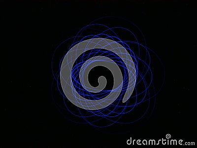 Light abstract forms symmetrical round different colors Stock Photo