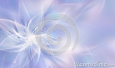 Light Airy Abstract Flower Stock Photo