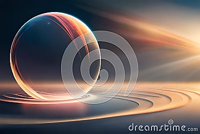 Light airy transparent soap bubbles fly. Stock Photo