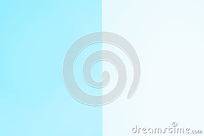 Light aqua blue color background. Abstracts gradient background like an open book Stock Photo