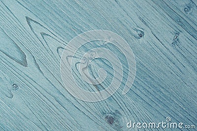 Light aqua blue vintage wood texture. Top view, wooden board. Stock Photo