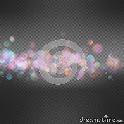 Light background with bokeh. EPS 10 Vector Illustration