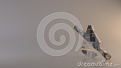 light background 3d rendering symbol of tint slash icon Stock Photo