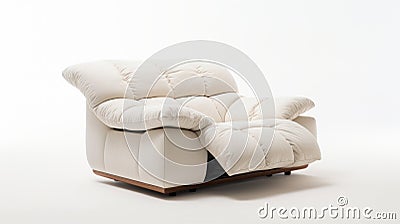 Dreamlike White Recliner Chair Inspired By Hiroshi Nagai Stock Photo