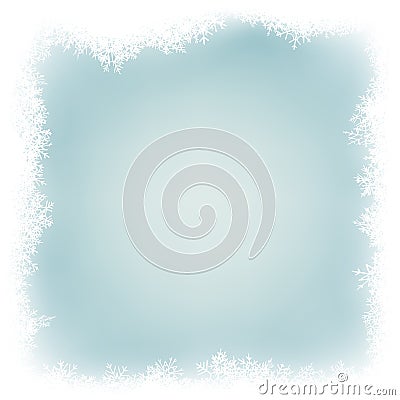 Light blue abstract Christmas background with white snowflakes. EPS 10 Vector Illustration