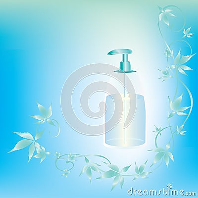 Light blue background Vector Illustration