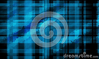 light blue and black Gradient Check background abstract wallpaper with crystal effect Stock Photo