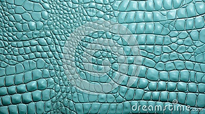 Light blue crocodile leather texture. Stock Photo