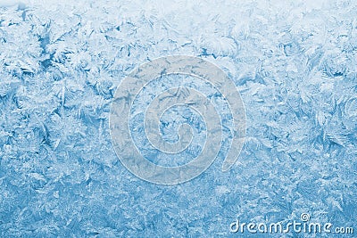 Light blue frozen glass Stock Photo