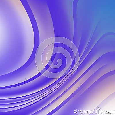 Light blue gradient background. Cold shades. Wavy lines. Stock Photo