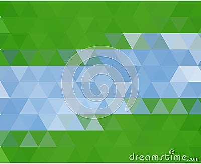 Light Blue, Green vector abstract textured polygonal background. Blurry triangle design. Vector Illustration