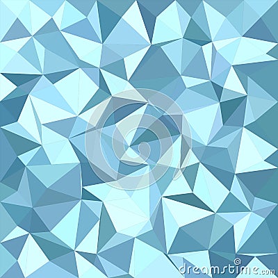 Light blue irregular triangle mosaic background Vector Illustration