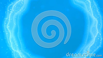 light blue slight curly figures bg - abstract 3D illustration Stock Photo