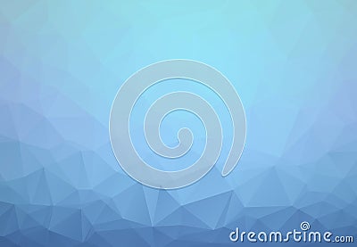 Light BLUE vector abstract textured polygonal background. Blurry triangle design. Pattern can be used for background Vector Illustration