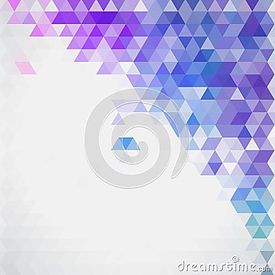 Light BLUE vector shining hexagonal pattern. Modern geometrical abstract illustration with gradient. The best triangular Vector Illustration