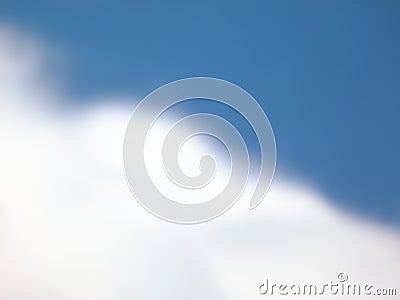 Light blue and fluffy white smooth, soft sky background Stock Photo
