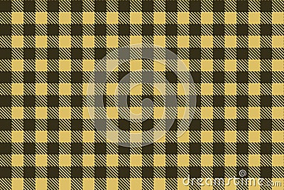 Light brown-black Lumberjack plaid seamless pattern Cartoon Illustration