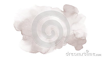 Light brown cream sepia background of stain splash watercolor Vector Illustration