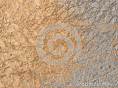 Light brown on gray, textured paper, a combination of gray and light brown. Stock Photo