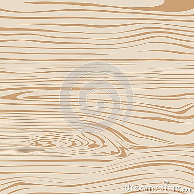 Light brown wooden plank, cutting board, floor or Vector Illustration