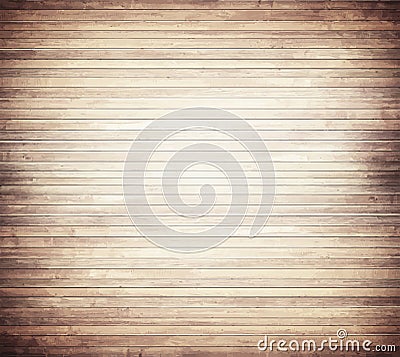Light brown wooden texture with horizontal planks Vector Illustration