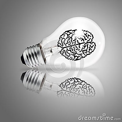 Light bulb as concept Stock Photo