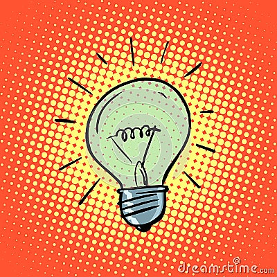 Light bulb electricity symbol ideas Stock Photo