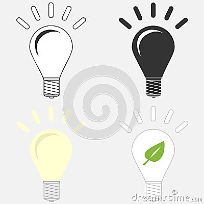 Light bulb Cartoon Illustration