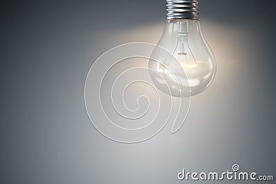 The light bulb in fresh ideas concept Stock Photo