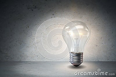 The light bulb in fresh ideas concept Stock Photo