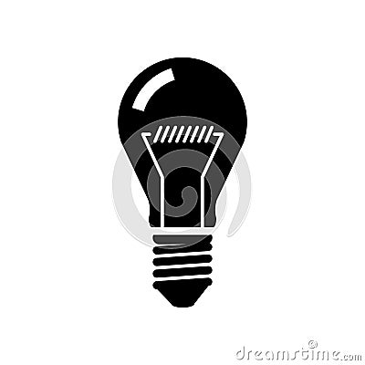 Light bulb or glass light bulb on background vector Vector Illustration
