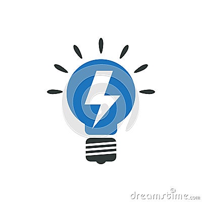 Light bulb Icon Vector Illustration