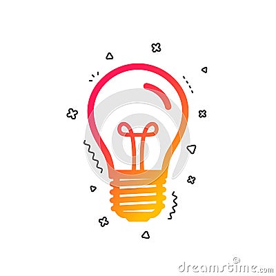 Light bulb icon. Lamp E27 socket symbol. Vector Vector Illustration