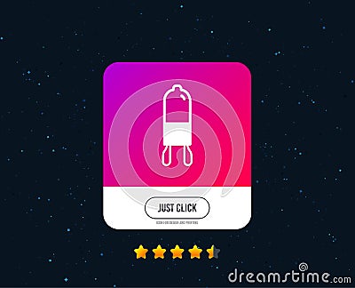 Light bulb icon. Lamp G9 socket symbol. Vector Vector Illustration