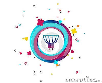 Light bulb icon. Lamp GU5.3 socket symbol. Vector Illustration