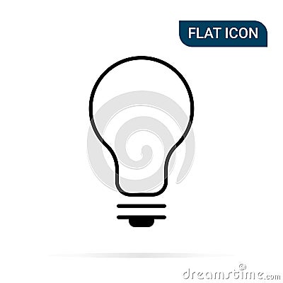 Light bulb icon Vector Illustration