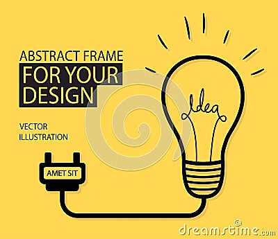 Light bulb idea vector illustration Vector Illustration