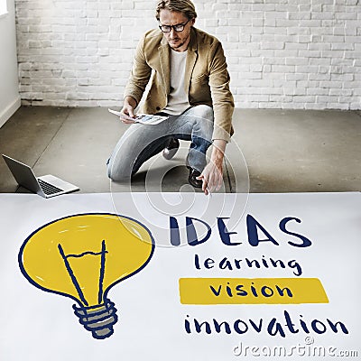 Light Bulb Ideas Creativity Innovation Invention Concept Stock Photo