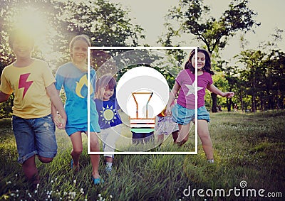 Light Bulb Ideas Inspiration VIsion Innovation Power Concept Stock Photo