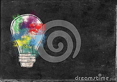 Light Bulb, Innovation, Ideas, Goals Stock Photo