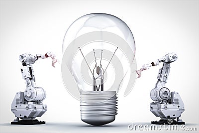 Light bulb invention Stock Photo