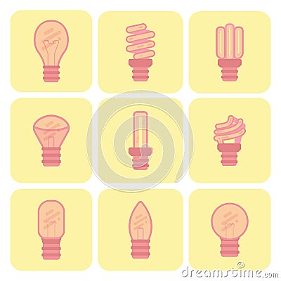Light Bulb Vector Illustration