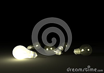 Light Bulbs Stock Photo